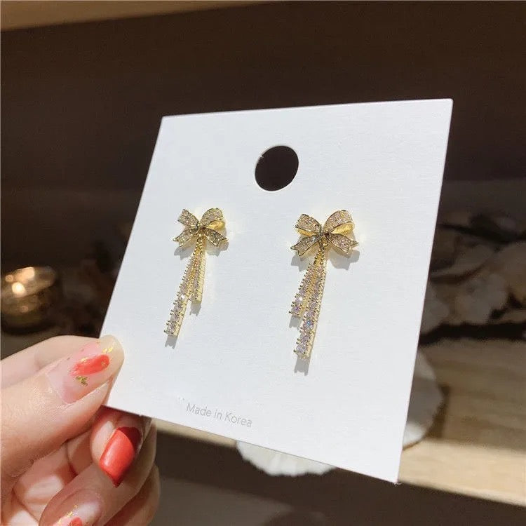 Studed Bow Danglers