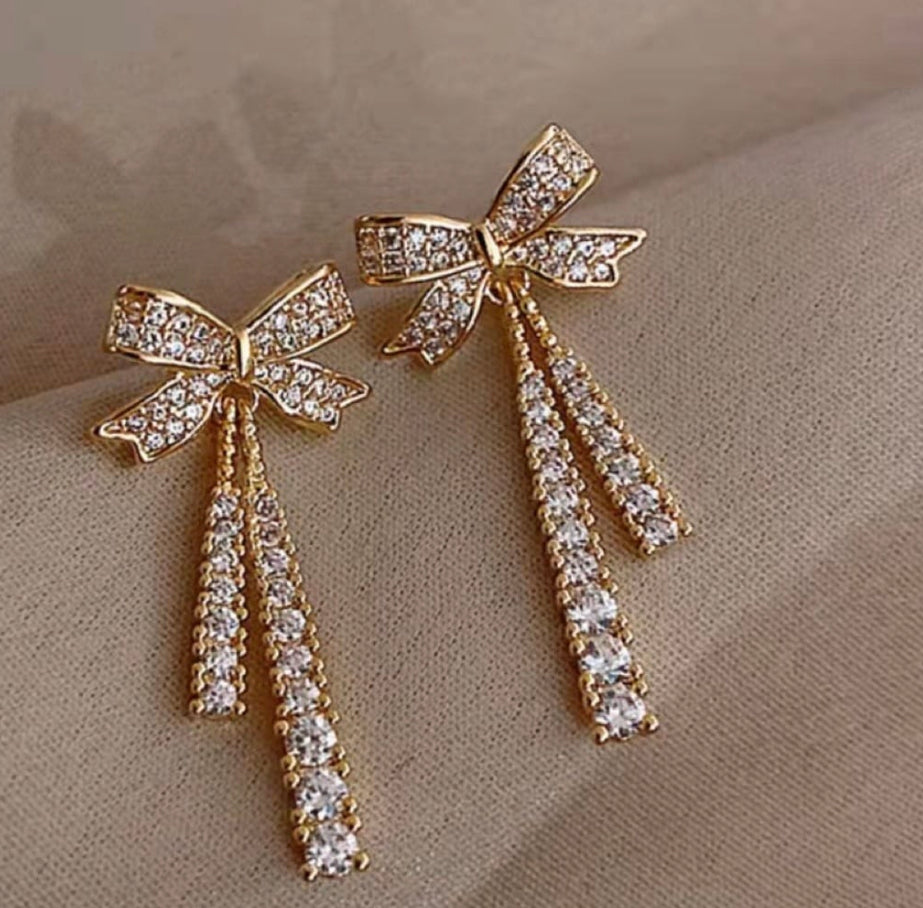 Studed Bow Danglers