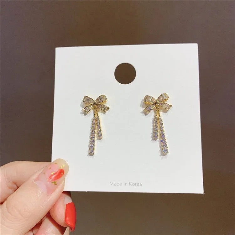 Studed Bow Danglers