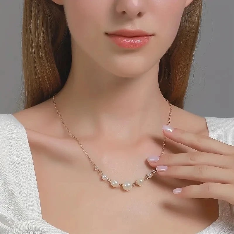 Dainty Pearl Necklace – Shisan