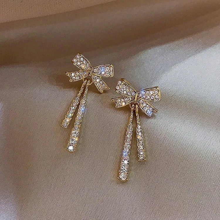 Studed Bow Danglers