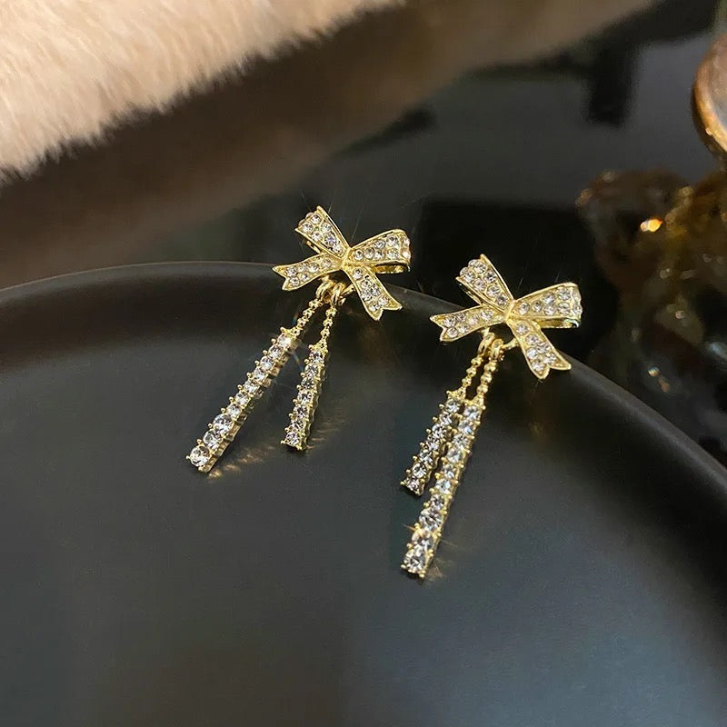 Studed Bow Danglers