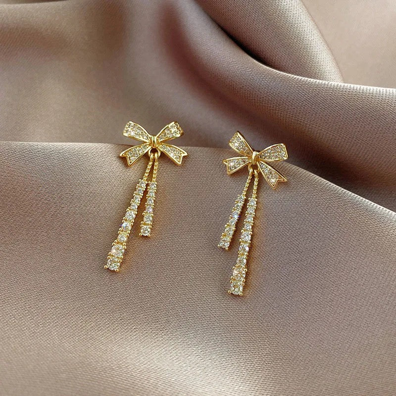 Studed Bow Danglers