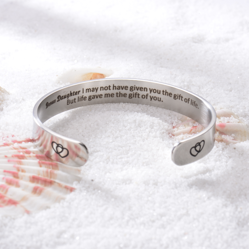 TO MY BONUS DAUGHTER - I LOVE YOU BRACELET