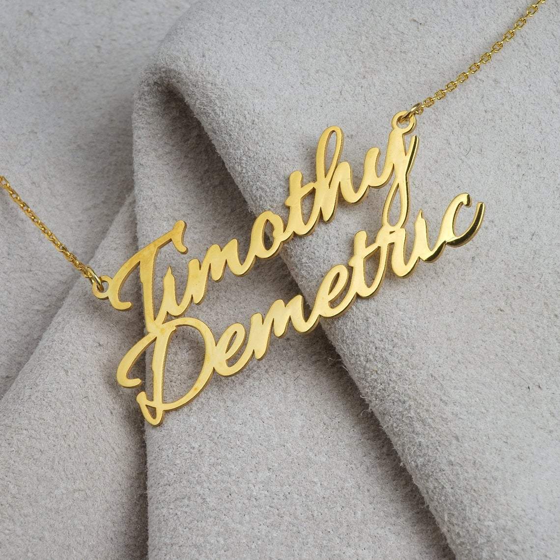 Personalized Double Name Necklace