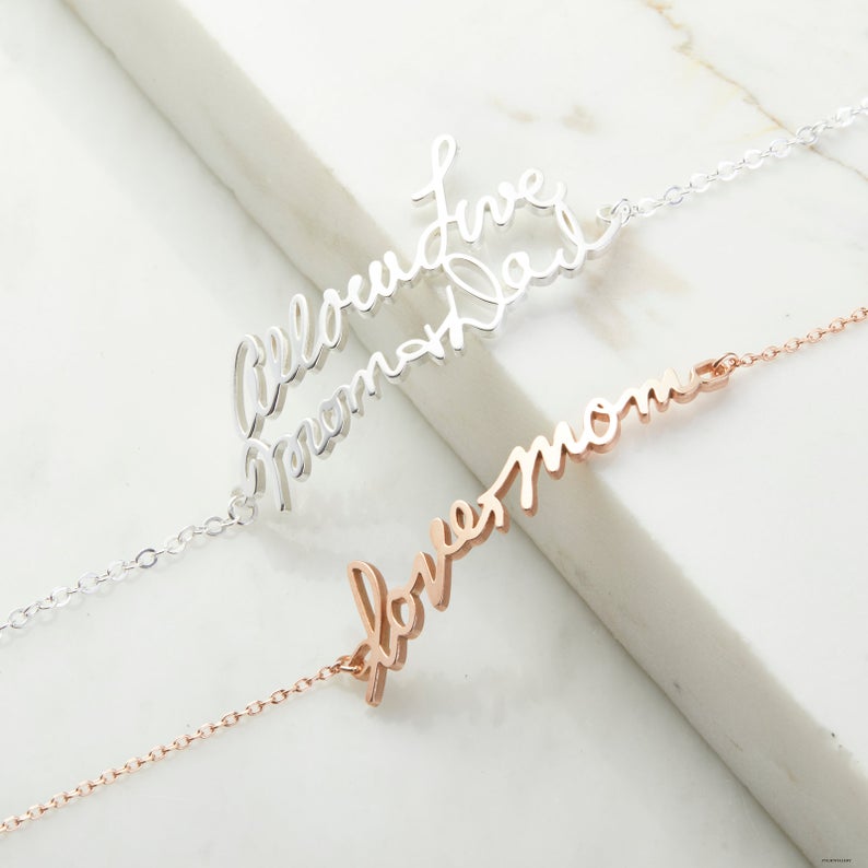 Personalized Handwriting Bracelet