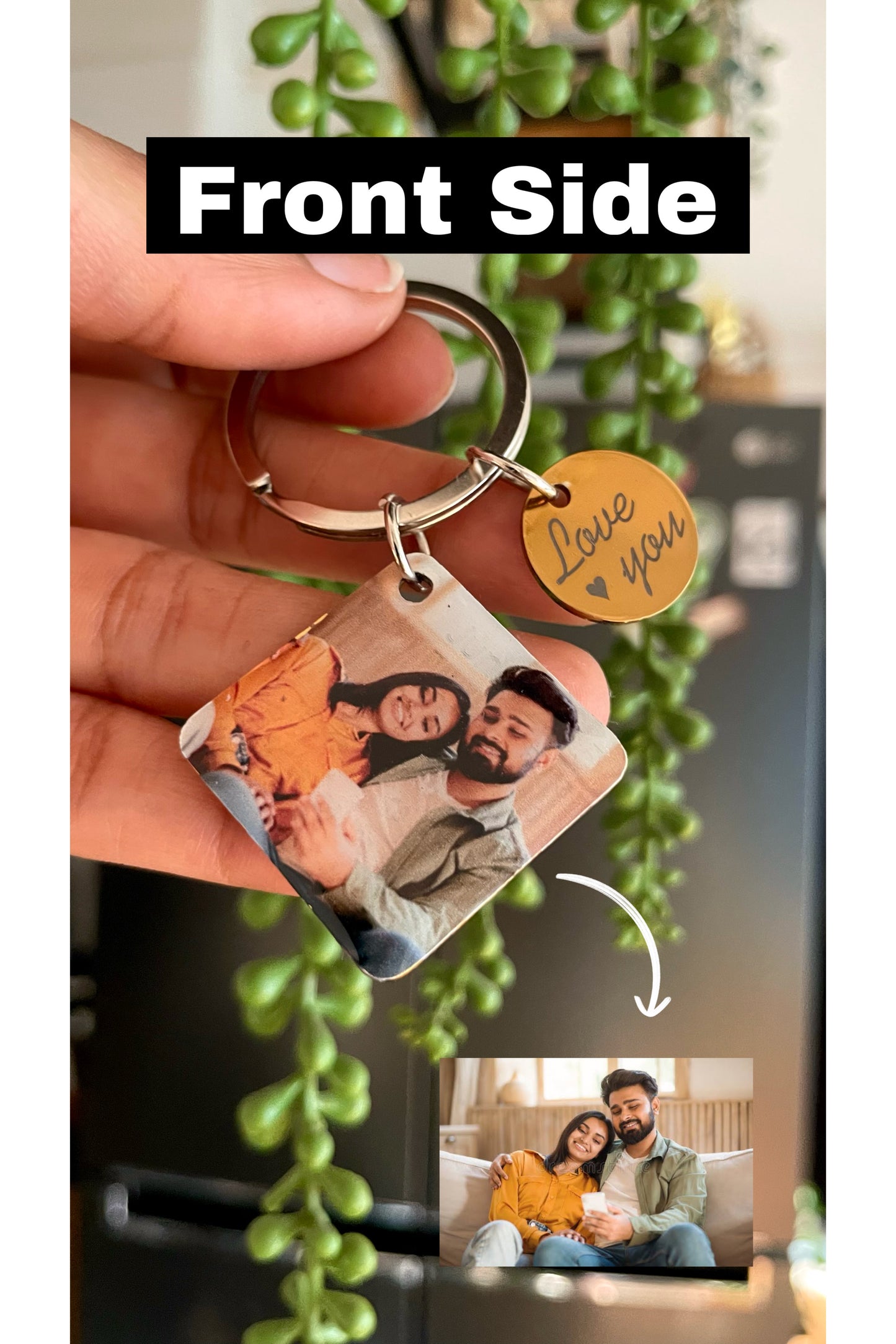 Personalized Photo Calendar Keychain