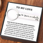 I'm yours no refunds- Personalised Initial Keychain