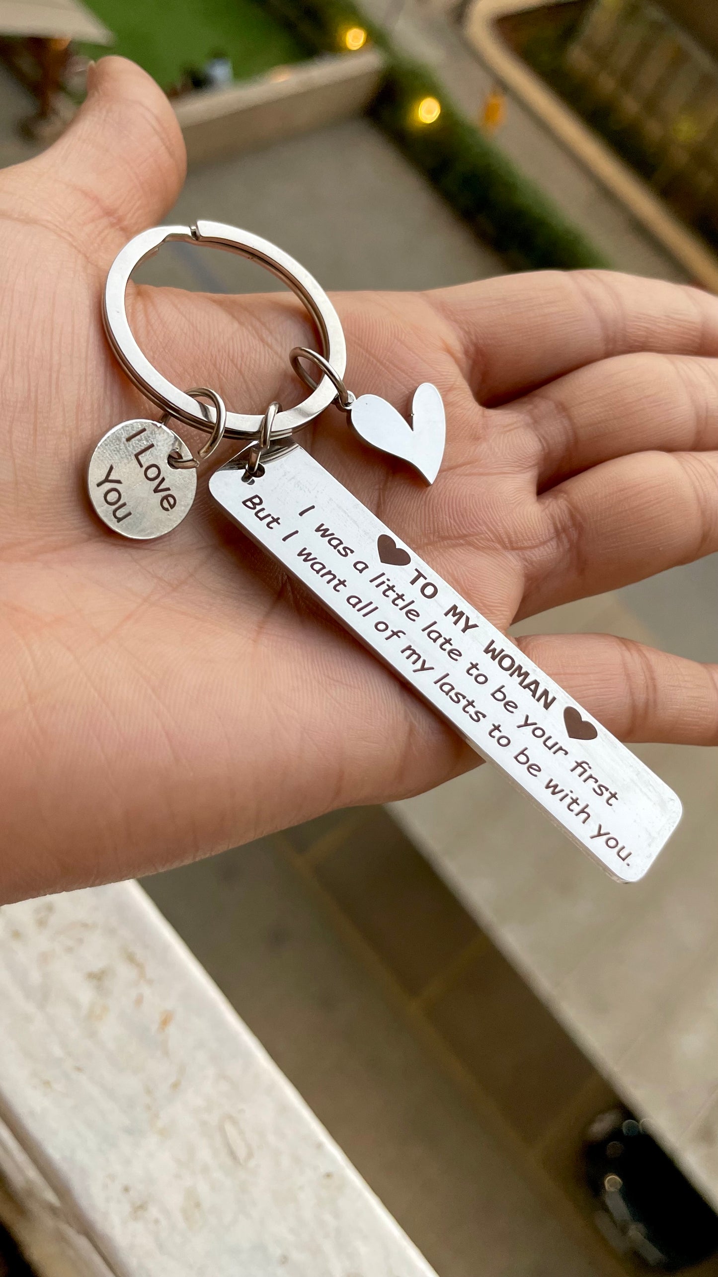 To My Woman/Man Keychain for you special ones