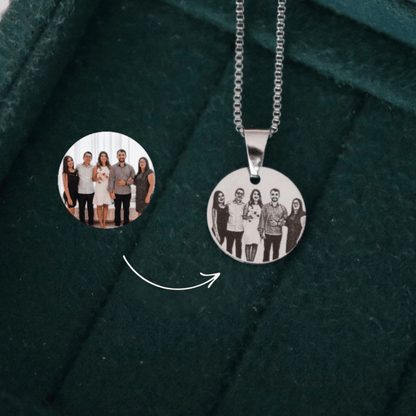 Personalized Face Engraved Necklace