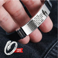 To My Son Bracelet with FREE Hug Ring — A Gift for Him, A Reminder for You
