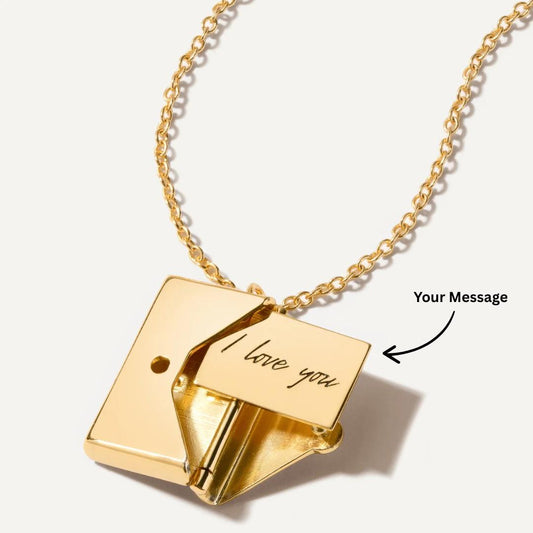 Secret Love Letter Necklace – Personalised Hidden Message