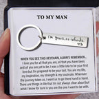 I'm yours no refunds- Personalised Initial Keychain