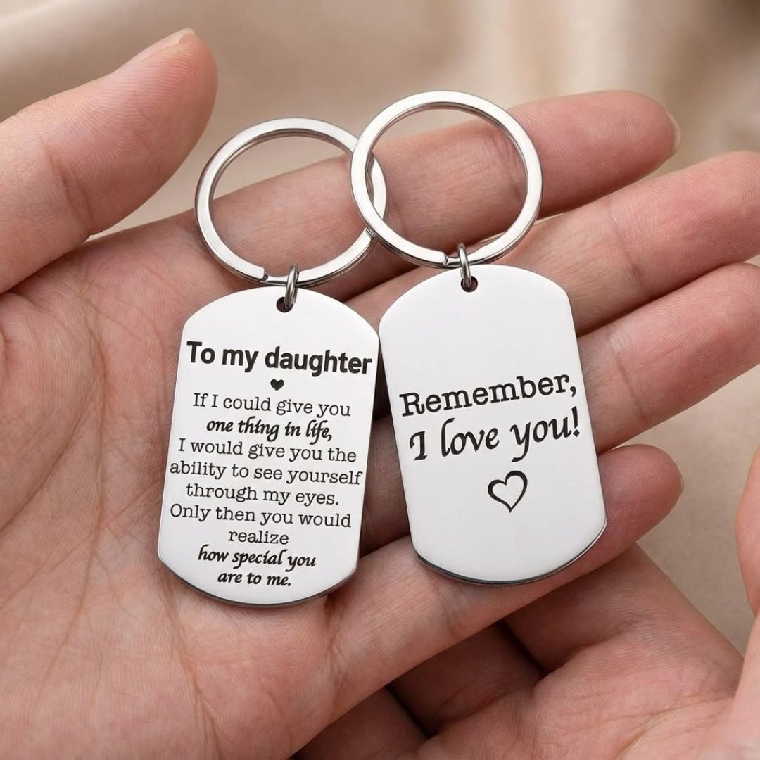 "Remember, I Love You" Keychain – Gift for Son or Daughter