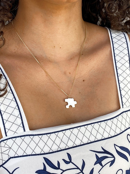 Puzzle Couple Necklaces