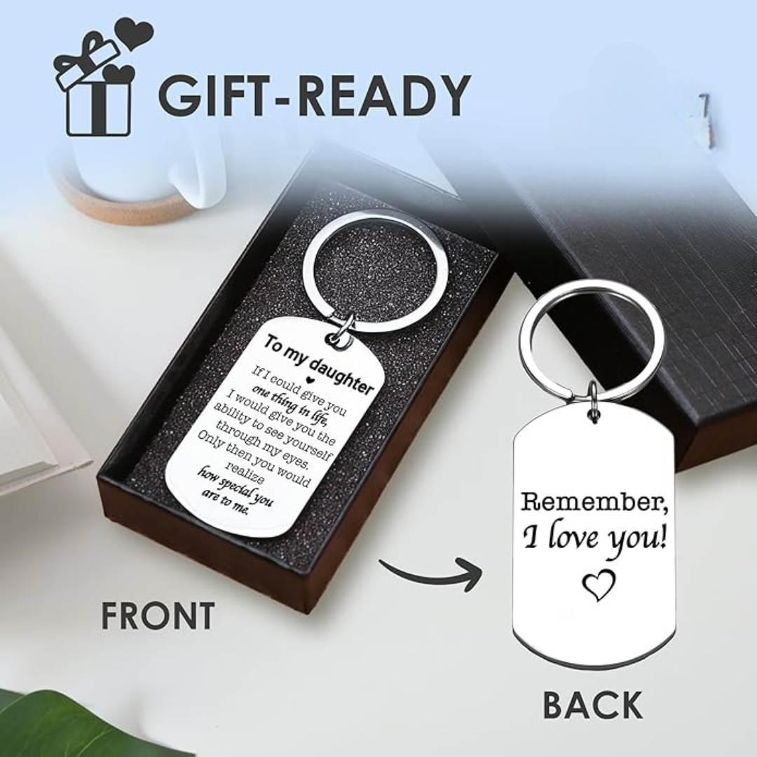 "Remember, I Love You" Keychain – Gift for Son or Daughter