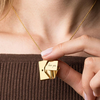 Secret Love Letter Necklace – Personalised Hidden Message