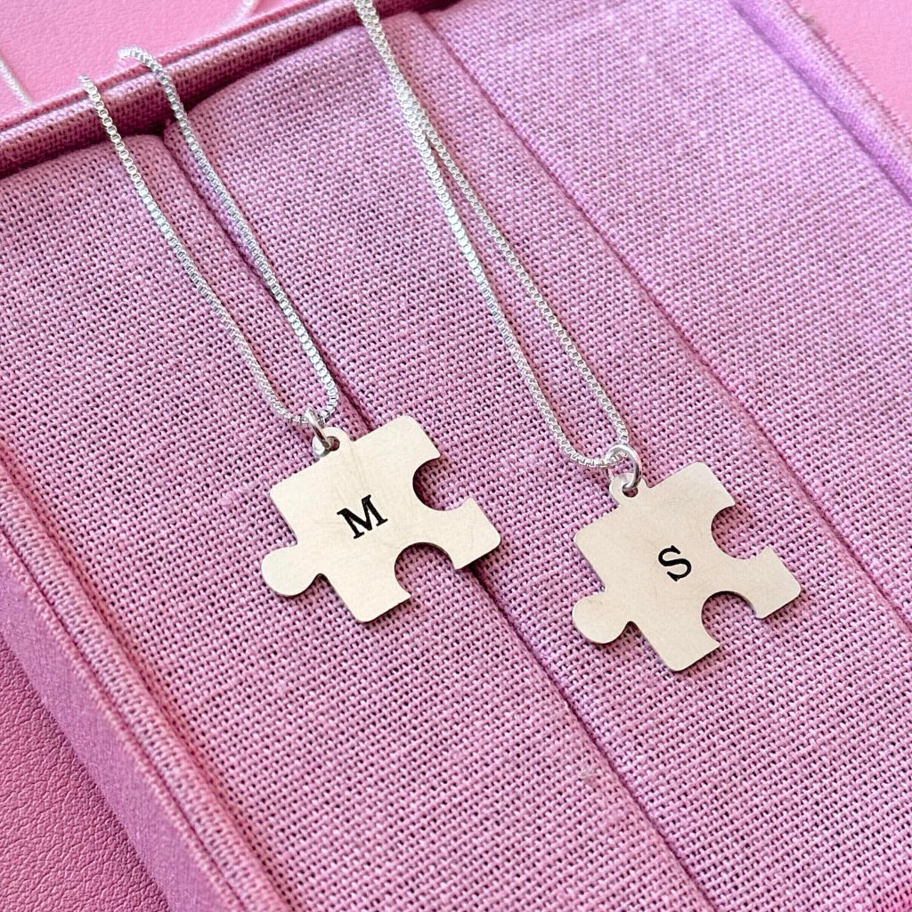 Puzzle Couple Necklaces