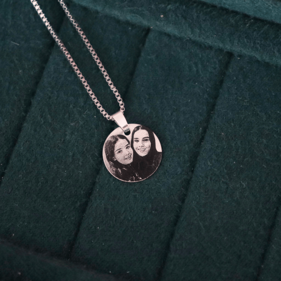 Personalized Face Engraved Necklace