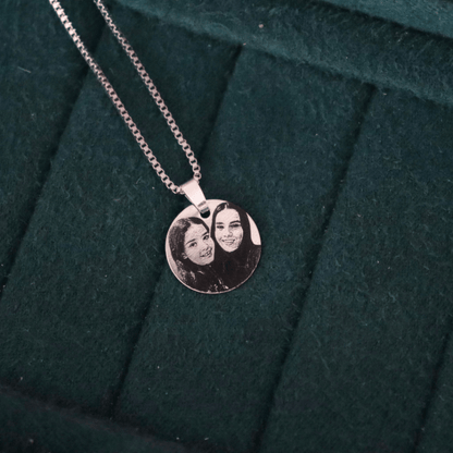 Personalized Face Engraved Necklace