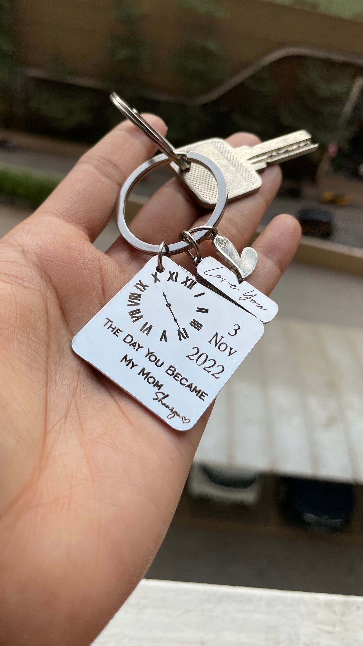 The Moment You Became My Mom Keychain (Mother's Day Special)