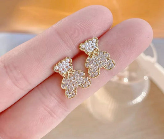 Teddy Ear Studs