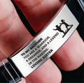 From Sister to Brother- Steel & Silicone Bracelet