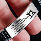 From Sister to Brother- Steel & Silicone Bracelet