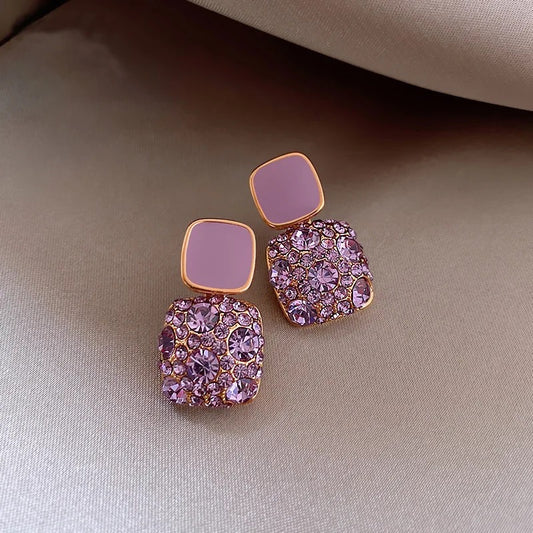 Lilac Ear Studs