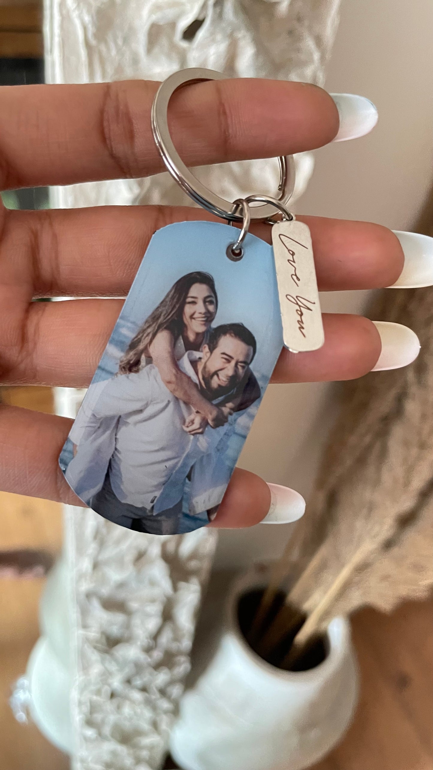 To My Woman/Man Keychain for you special ones  X  Personalised Photo Keychain (2 Keychains for ₹1499 only)