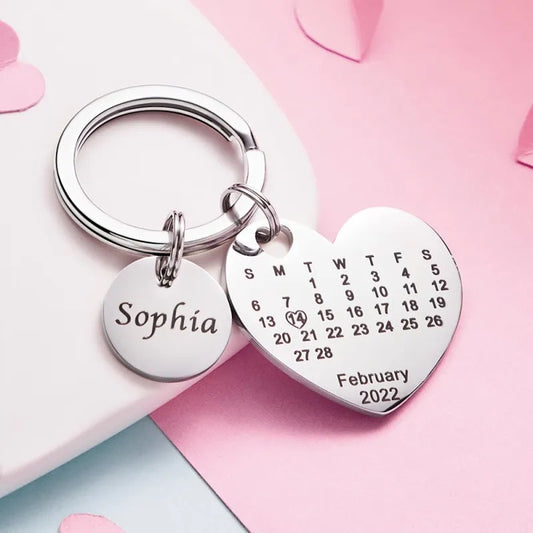 Personalised Calendar Keychain