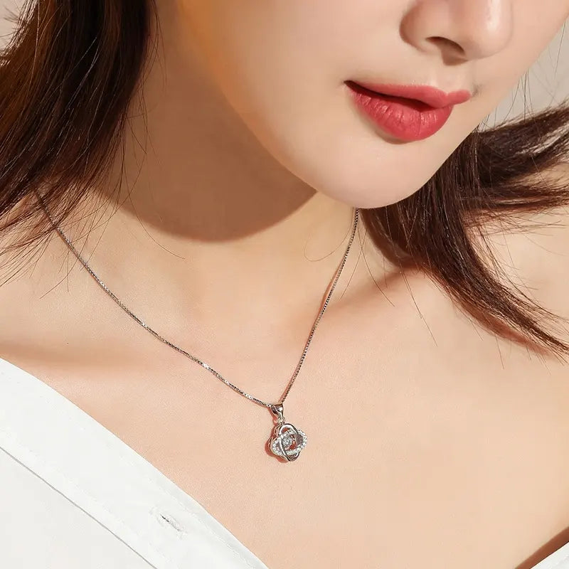 Future Wife Gift- My Last Everything- Love Knot Necklace