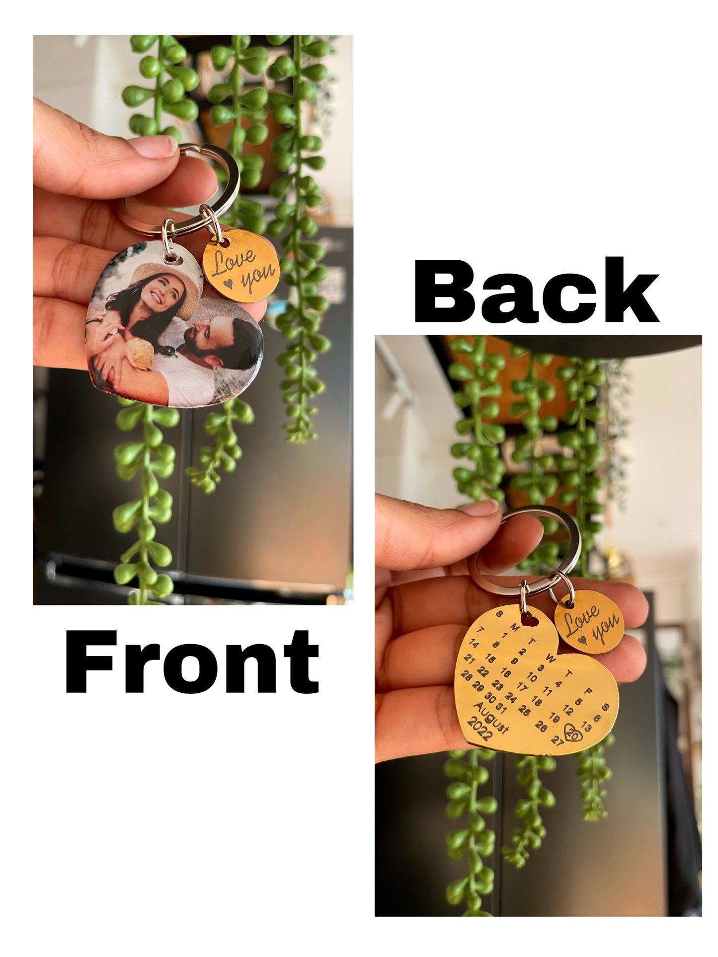 Personalized Photo Calendar Keychain