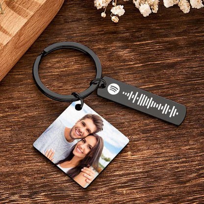 Personalised Calendar Keychain with Special Photo & Song