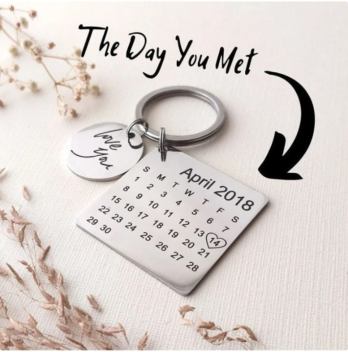 September I Love You Calendar Keychain Personalised Calendar