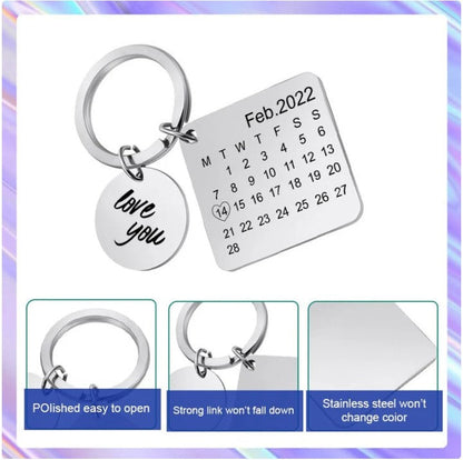 Personalised Calendar Keychain