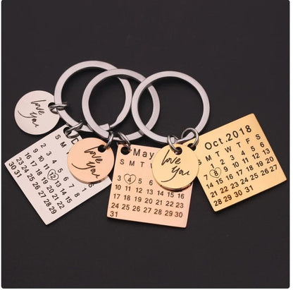 Personalised Calendar Keychain