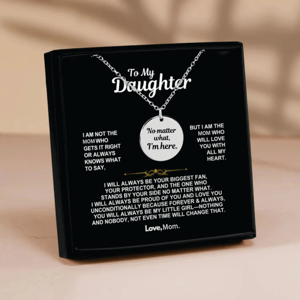 To My Daughter Unconditional Love Necklace