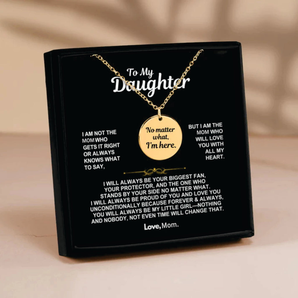 To My Daughter Unconditional Love Necklace