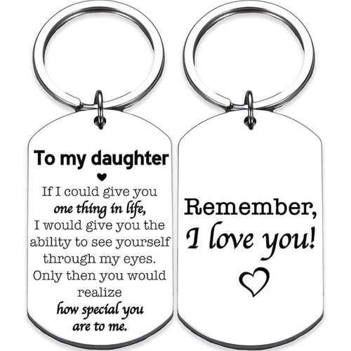 "Remember, I Love You" Keychain – Gift for Son or Daughter