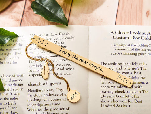 Enjoy the Next Chapter – 2025 Bookmark Gift