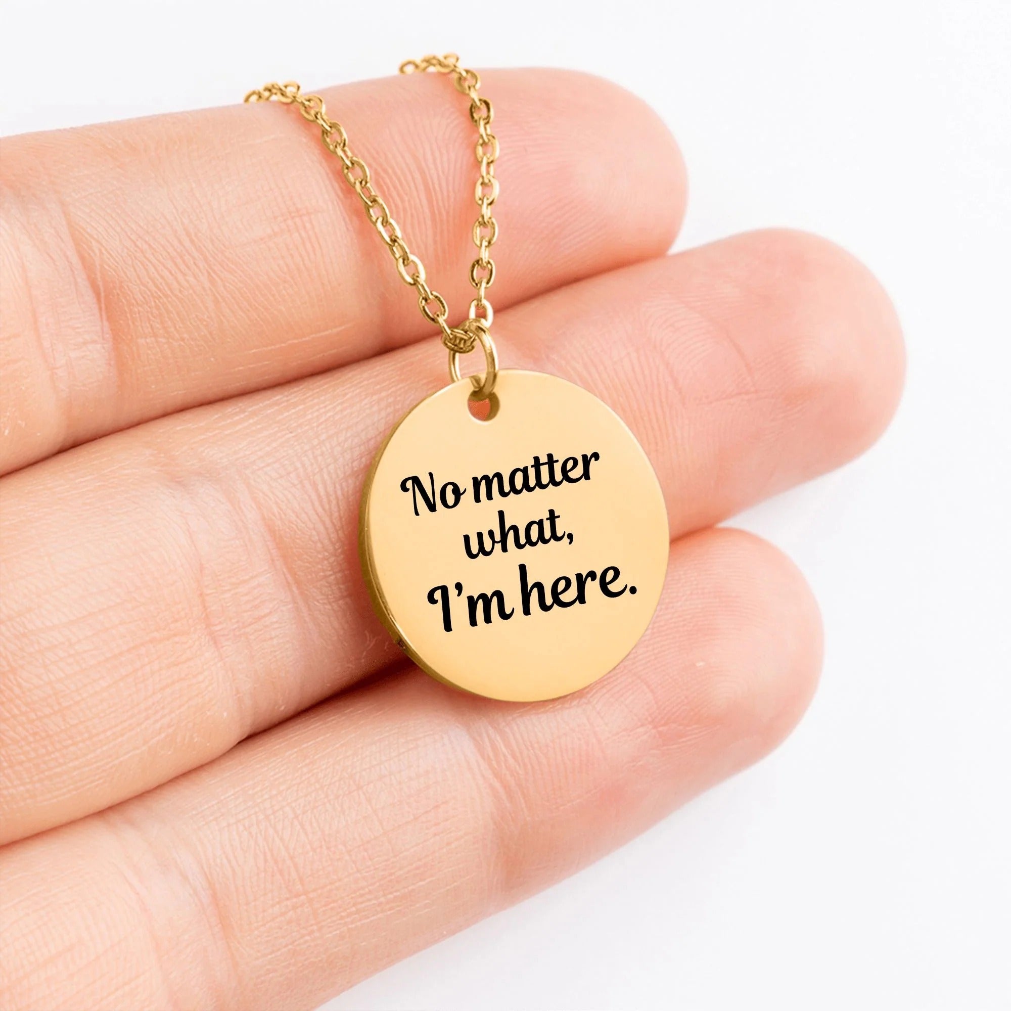 To My Daughter Unconditional Love Necklace