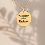 To My Daughter Unconditional Love Necklace