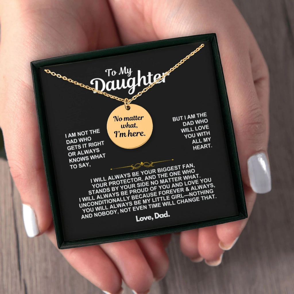 To My Daughter Unconditional Love Necklace