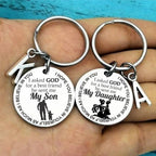 A Gift from God – Son & Daughter Keychain❤️