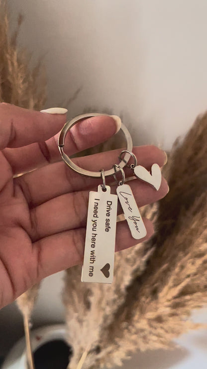DRIVE SAFE KEYCHAIN