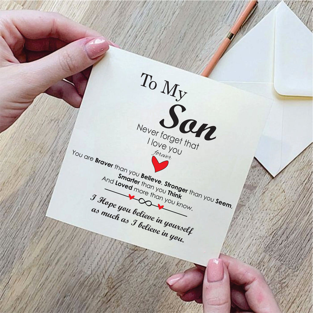 From Mom/Dad to Son - Steel & Silicone Bracelets