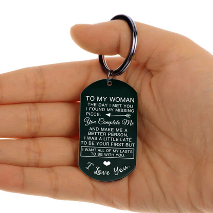 I WANT ALL OF MY LASTS TO BE WITH YOU KEYCHAIN