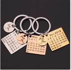 Personalized Special Date Calendar Keychain