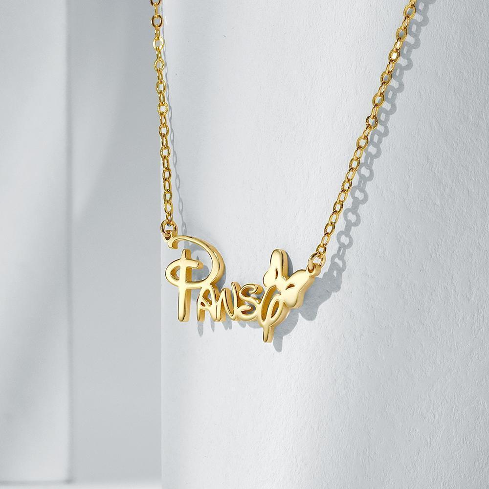 Personalised Name Necklace with Bow